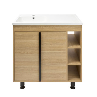 Kúpeľňová skrinka s umývadlom Naturel Lucca 79x70x45 cm dub mat LUCCA80D