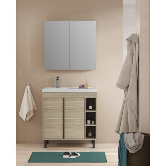 Kúpeľňová skrinka s umývadlom Naturel Lucca 79x70x45 cm dub mat LUCCASET80D