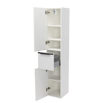 Kúpeľňová skrinka vysoká Naturel Nobia 30x158x35 cm biela lesk ľavá NOBIAV30LBLN