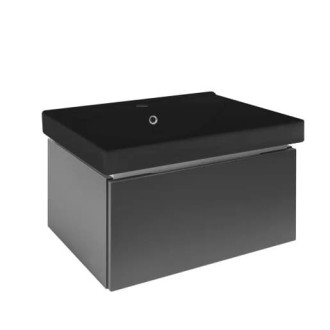 Kúpeľňová skrinka s umývadlom SAT Feel 60x30x46 cm antracit mat SATFEEL60ANTU1MB