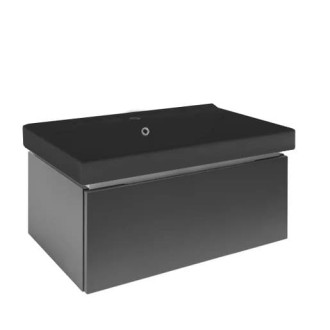Kúpeľňová skrinka s umývadlom SAT Feel 80x30x46 cm antracit mat SATFEEL80ANTU1MB