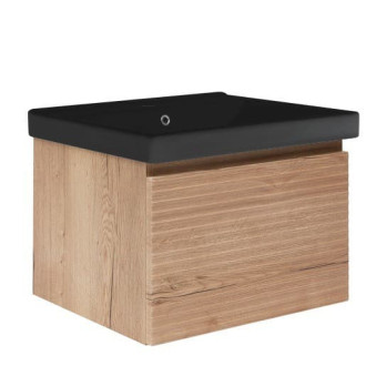 Kúpeľňová skrinka s umývadlom Naturel Savona 78x43x45 cm dub mat SAVONA80DHU1B