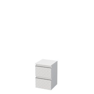 Kúpeľňová skrinka nízka SAT Cube Way 32,5x51x33 cm biela mat CUBE3DN322ZBP