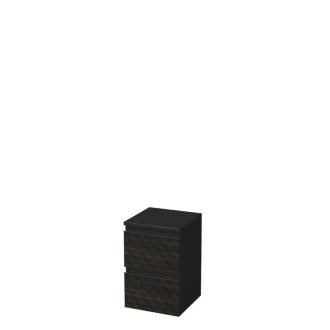 Kúpeľňová skrinka nízka SAT Cube Way 32,5x51x33 cm hnedá mat CUBE3DN322ZHP