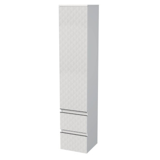 Kúpeľňová skrinka vysoká SAT Cube Way 32,5x163x33 cm biela mat CUBE3DV351DP2ZBP