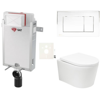 Závesný wc set na zamurovanie SAT BREVIS SIKOSZBRTOR21