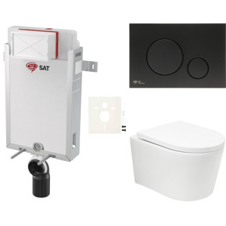 Závesný wc set na zamurovanie SAT BREVIS SIKOSZBRTOR68