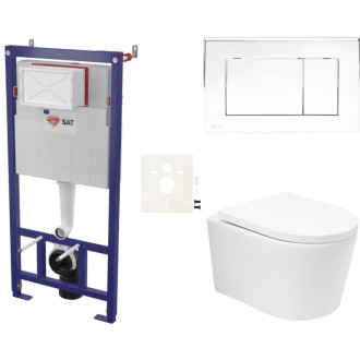 Závesný wc set do ľahkých stien / predstenová SAT BREVIS SIKOSSBRTOR21K