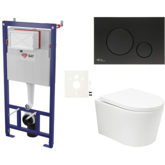 Závesný wc set do ľahkých stien / predstenová SAT BREVIS SIKOSSBRTOR68K