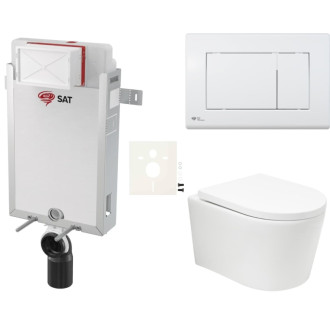 Závesný wc set na zamurovanie SAT BREVIS SIKOSZBRTOR20