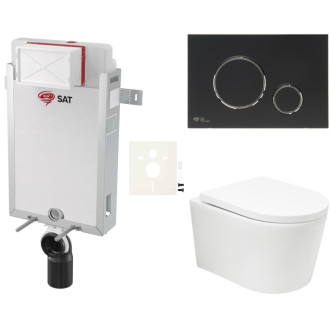 Závesný wc set na zamurovanie SAT BREVIS SIKOSZBRTOR78