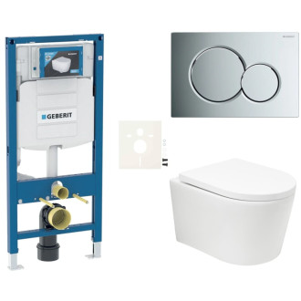 Závesný wc set do ľahkých stien / predstenová SAT BREVIS SIKOGESBRTORS01CR