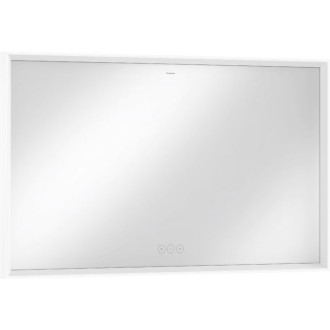 Ľad zrkadlo s dotykovým senzorom Hansgrohe Xarita E 120,6x70,6 cm biela matná 54985700
