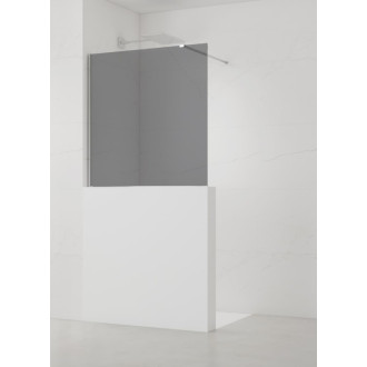 Sprchová zástena SAT Walk-in 110x100 cm na zníženú priečku chróm SATBWIS110KSPR