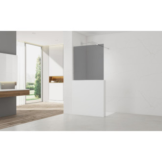 Sprchová zástena SAT Walk-in 90x100 cm na zníženú priečku chróm SATBWIS90KSPR