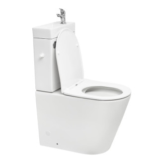 WC kombi komplet s umývadlom SAT Brevis vario odpad SATBRE34