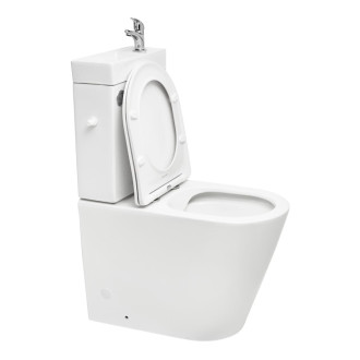 WC kombi komplet s umývadlom SAT Brevis vario odpad SATBRE34