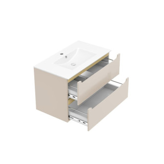 Kúpeľňová skrinka s umývadlom Naturel Stilla 80x60x45 cm kašmír mat STILLADK08057U1