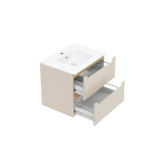 Kúpeľňová skrinka s umývadlom Naturel Stilla 60x60x45 cm kašmír mat STILLADK06056U1