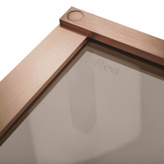 REA Sprchová kabína Hugo Double 90x90 Copper Brush KPL-K6974