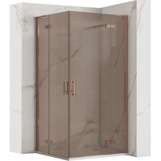 REA Sprchová kabína Hugo Double 100x100 Copper Brush KPL-K6976
