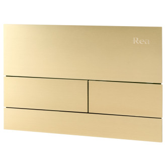 Rea Podomietkový WC systém K011A-Q + tlačidlá T, kartáčovaná zlatá KPL-E0055