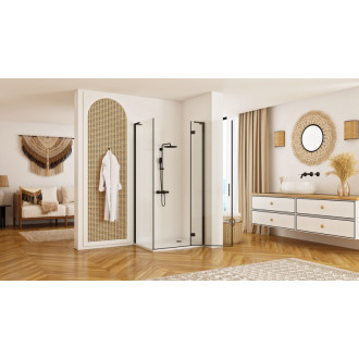 REA Hugo Black 100x90 Sprchová kabína KPL-45225