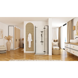 REA Hugo Black 100x90 Sprchová kabína KPL-45225
