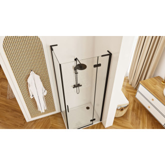 REA Hugo Black 100x90 Sprchová kabína KPL-45225