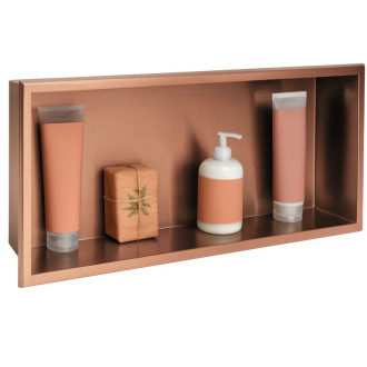 bathroom shelf 30x60 brush copper