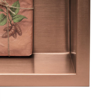 bathroom shelf 30x60 brush copper