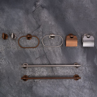 Kúpeľňový vešiak Ring 16101 Brush Copper