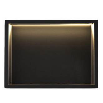 VSTAVNÁ KÚPEĽŇOVÁ POLICA LED 30x45 black