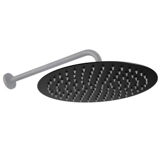 Dažďová sprcha Rea Black Matt 25cm