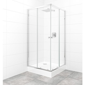 Set sprchovacieho kúta a vaničky, štvorec 90x90 cm Multi Basic SIKOBKMUQ90CRT