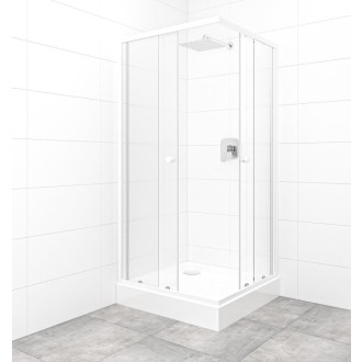 Set sprchovacieho kúta a vaničky, štvorec 90x90 cm Multi Basic SIKOBKMUQ90CH0