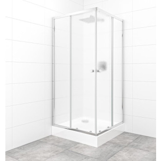 Set sprchovacieho kúta a vaničky, štvorec 90x90 cm Multi Basic SIKOBKMUQ90CRCH