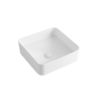 Umývadlo na dosku SAT Project 37x37 cm bez otvoru na batériu SATUMPRO3737S