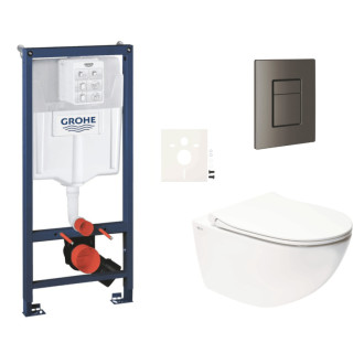 Závesný wc set do ľahkých stien / predstenová montáž Swiss Aqua Technologies Infinitio SIKOGRSIN11SCAL0