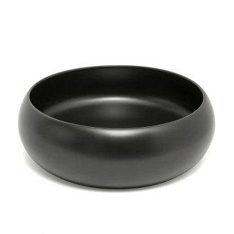 Umývadlo na dosku SAT Feel 36x36 cm čierne matné bez prepadu SATUMFEEL3636BKM