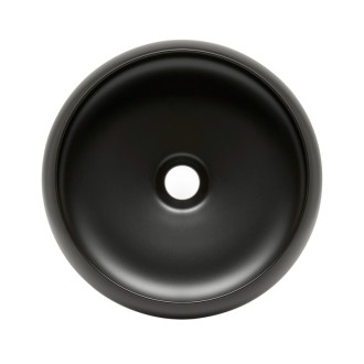 Umývadlo na dosku SAT Feel 36x36 cm čierne matné bez prepadu SATUMFEEL3636BKM