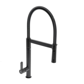 Drezová batéria SAT s otočným ramienkom, 2 prúdy matná čierna SATBSD276C