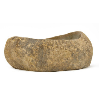 Umývadlo na dosku SAT Purity kameň bez otvoru pre batériu, bez prepadu SATSTONE