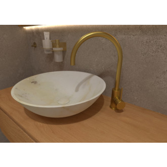 Drezová batéria SAT Aurum s otočným ramienkom brúsená zlatá SATBAUR280BG