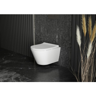 Wc s doskou softclose závesné Glacera Ava zadný odpad WCAVACOMPACT