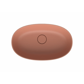 Umývadlo na dosku SAT Aula 60x36 cm ružová mat bez otvoru pre batériu, bez prepadu SATAU6036P