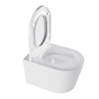 Wc s doskou softclose závesné SAT Brevis zadný odpad SATBRE010RTORP