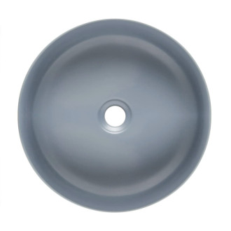 Umývadlo na dosku SAT Infinitio 39x39 cm tmavo modrá mat bez otvoru pre batériu, bez prepadu SATINF3939DBLM