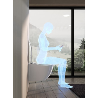 Wc s doskou softclose závesné SAT Ergo vírové splachovanie zadný odpad SATERG1