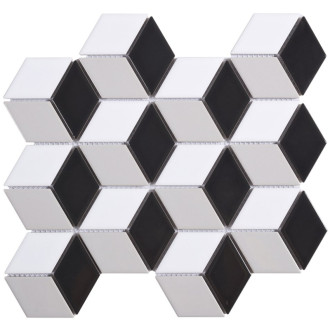 TECH mozaika Cube Grey 26,5x30,9 INT075